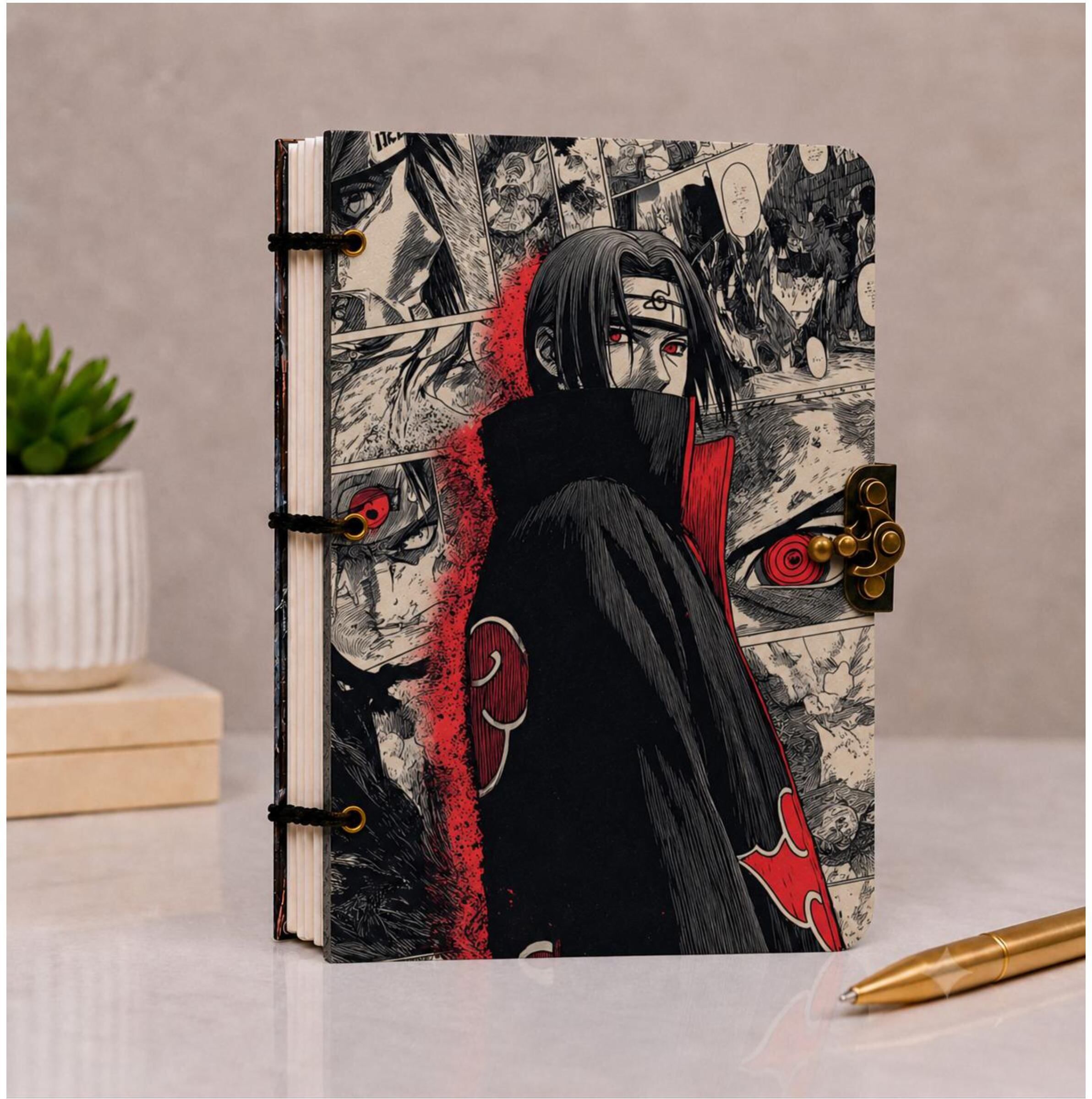 orhan CREATIVE HANDMADE CARDBOARD PRINTED DIARY A5 Notebook Unruled 200 Pages-picture-15