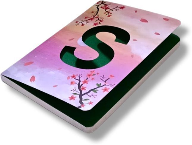 craftopix Initial (S) Alphabet Lasercut Diary Soft Bound Notebook B6 Diary Ruled 192 Pages-picture-25