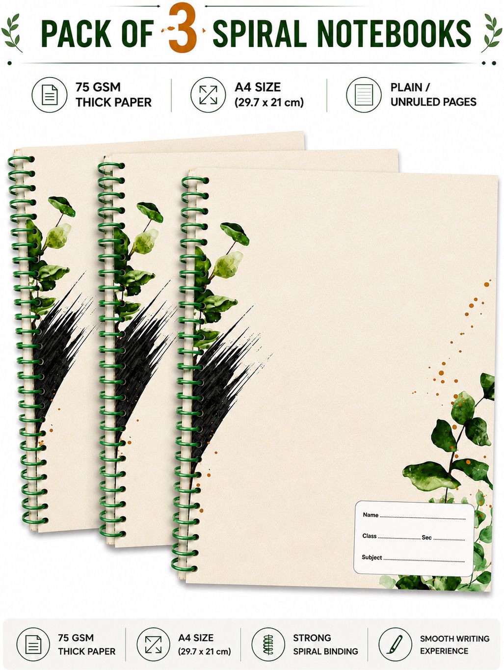 abc Nature Series A4 Notebook Unruled 200 Pages-picture-12