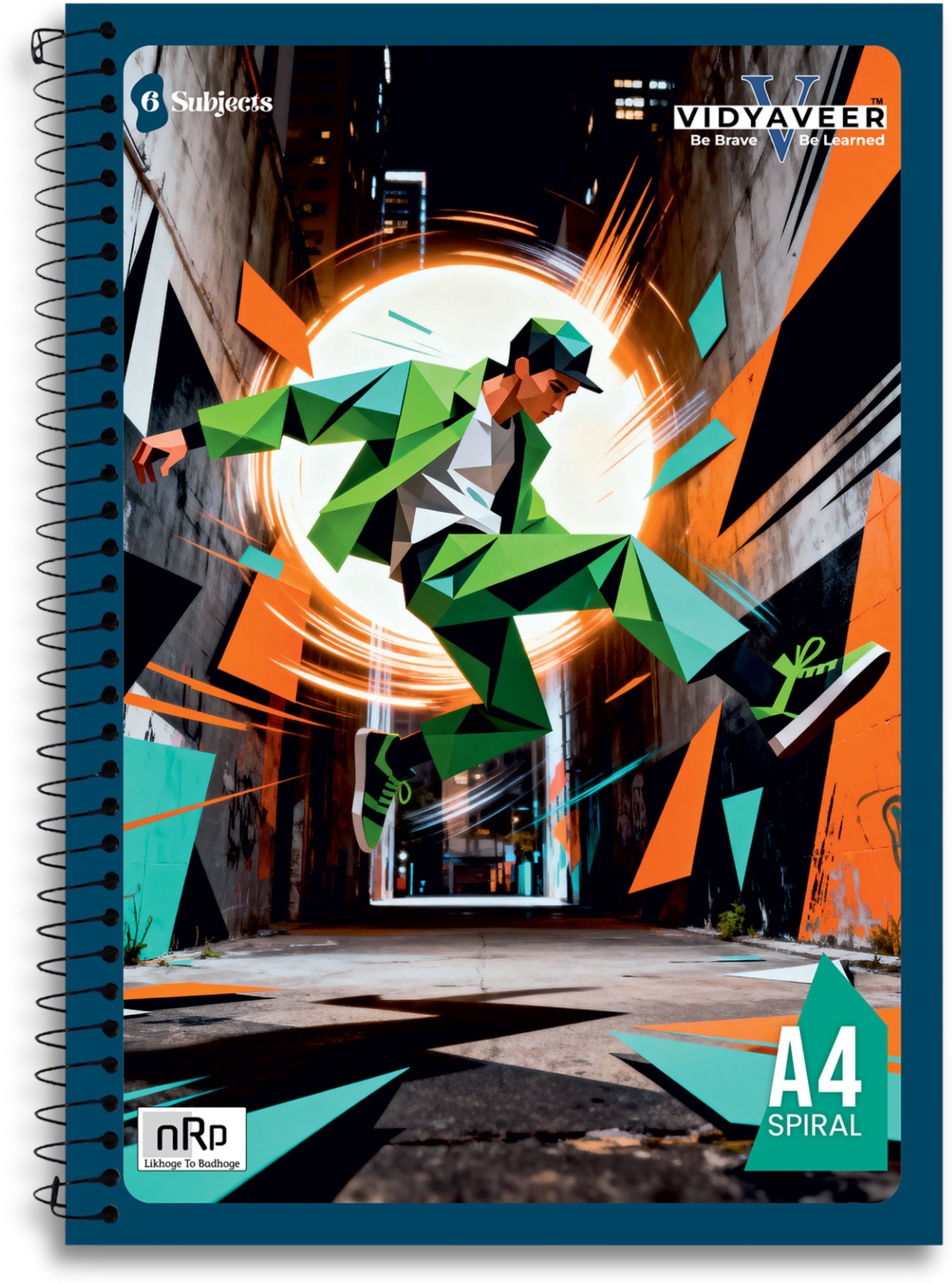 nrp Vidyaveer 6 Subject Spiral A4 Notebook Unruled 300 Pages-picture-23