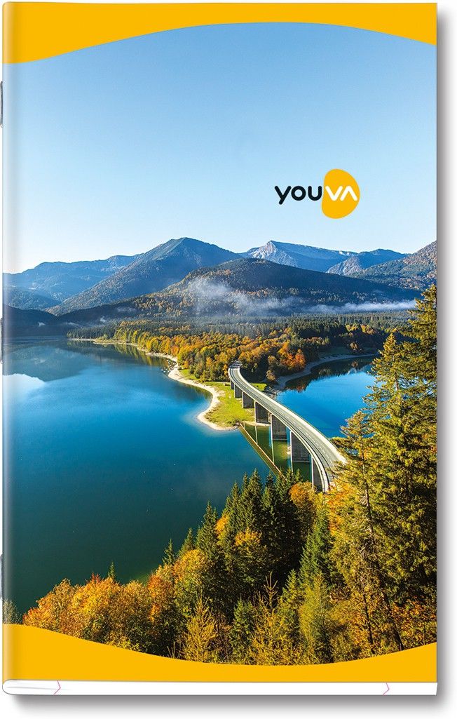 Youva Soft Bound Long Book 21x33 cm Single Line 228 Pages Regular Notebook Single Line 228 Pages-image-5
