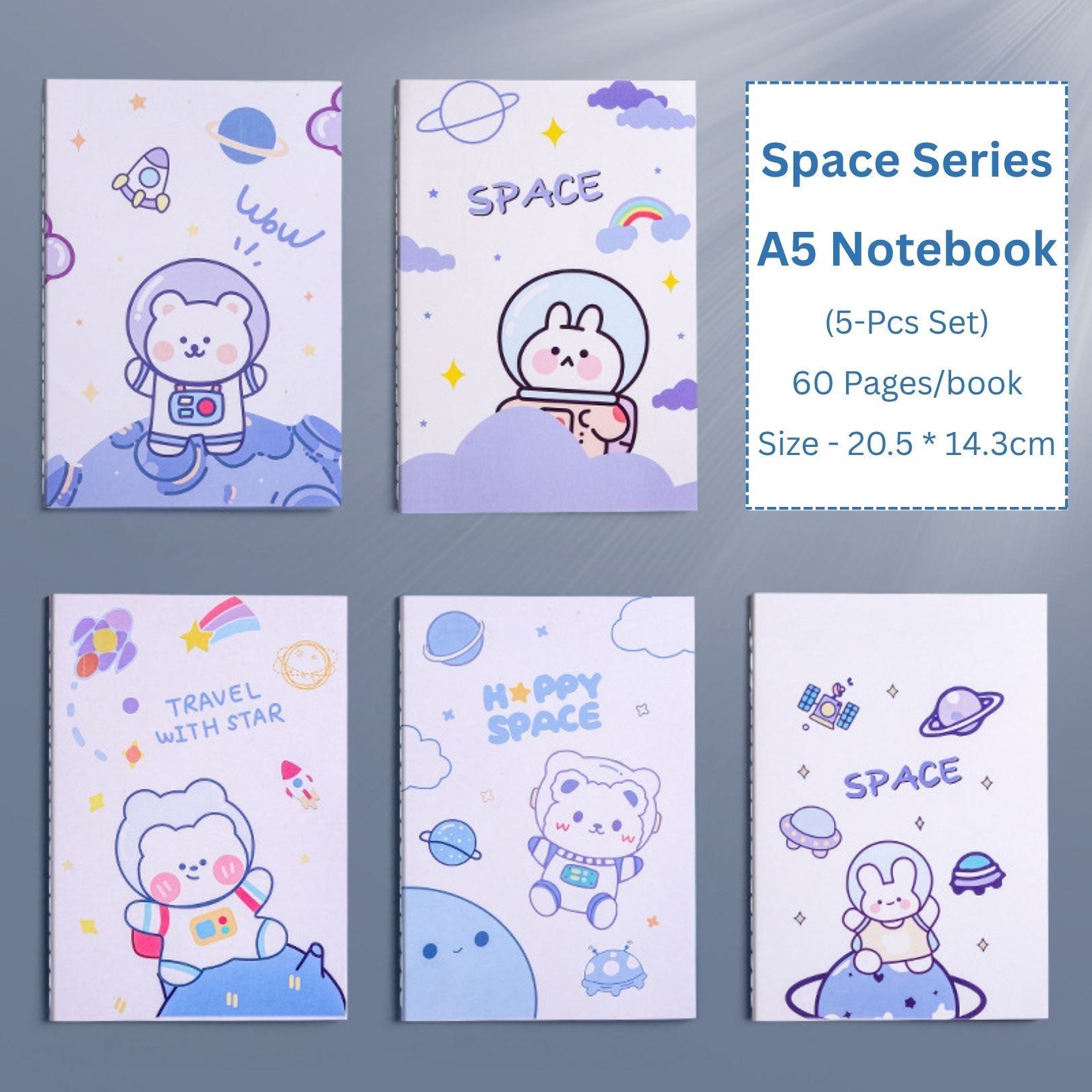 mpd enterprise Primium cartoon theme collection A5 Notebook Single Rule 60 Pages-picture-10