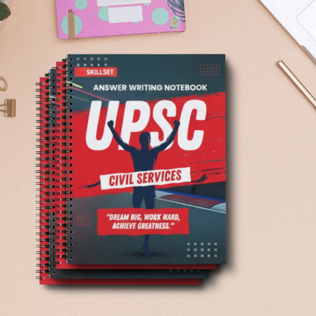 skillset UPSC Mains Answer Writing Practice Notebook Set of 4 | 200 Pages Each A4 Notebook 210 Pages-picture-20