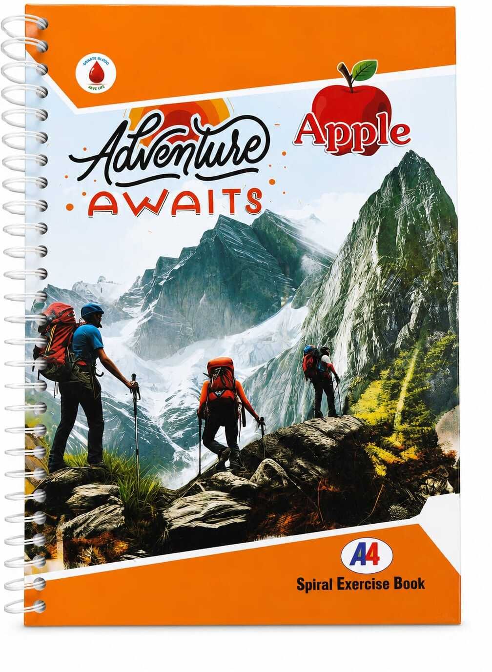 econote pro A4 Spiral Ruled Notebook - Single Line, Mountain Adventure Cover, 1 Unit A4 Notebook Ruled 500 Pages-picture-40