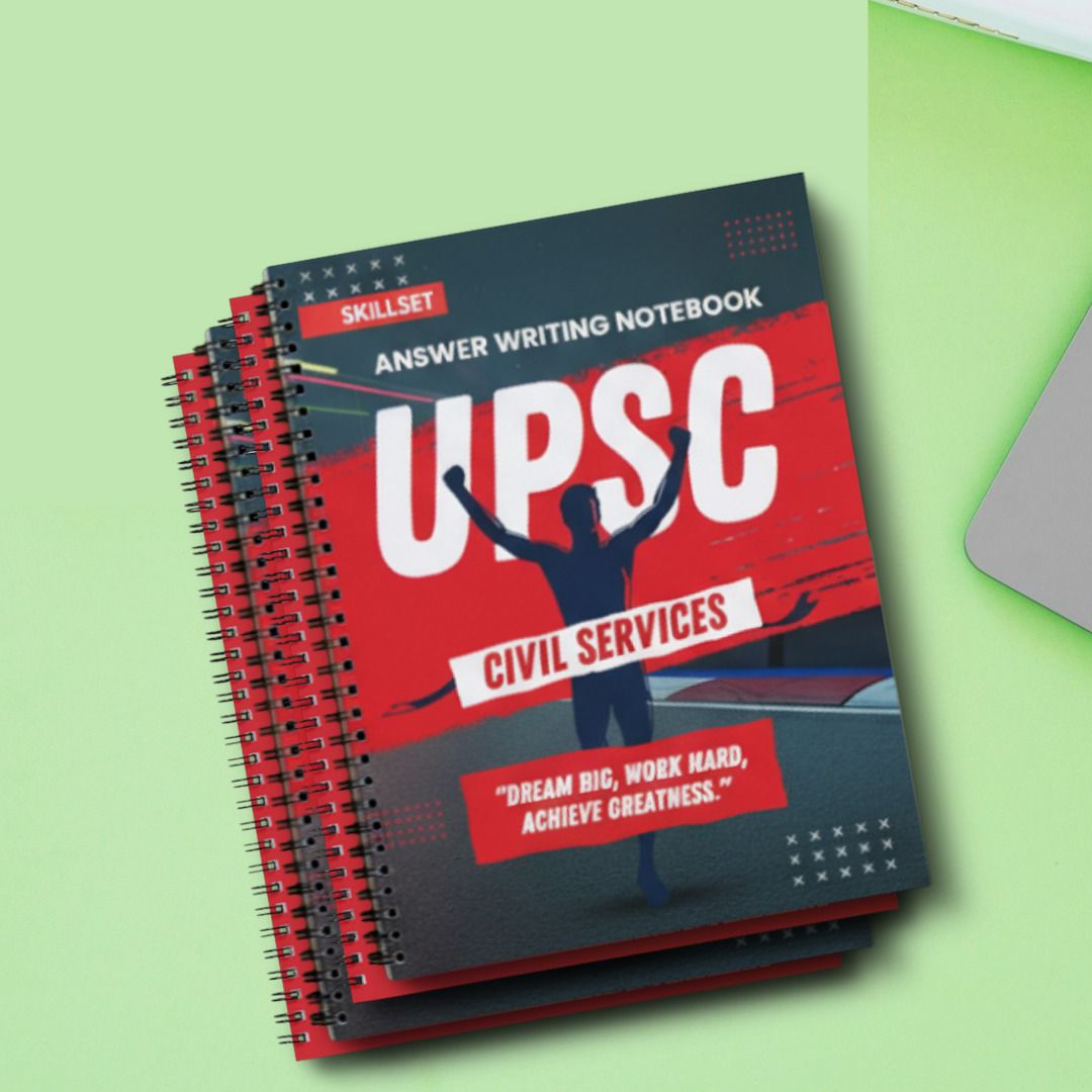 skillset UPSC Preparation Register for Daily Writing Practice | Pack of 4 A4 Notebook 210 Pages-picture-15