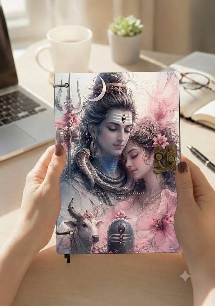 zafar handicraft Shiva Parvati Series A5 Notebook Ruled 200 Pages-picture-26