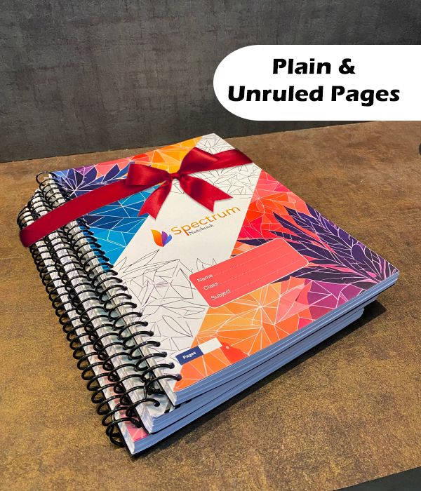 SPECTRUM A4 Notebook PLAIN AND UNRULLED 140 Pages-image-10