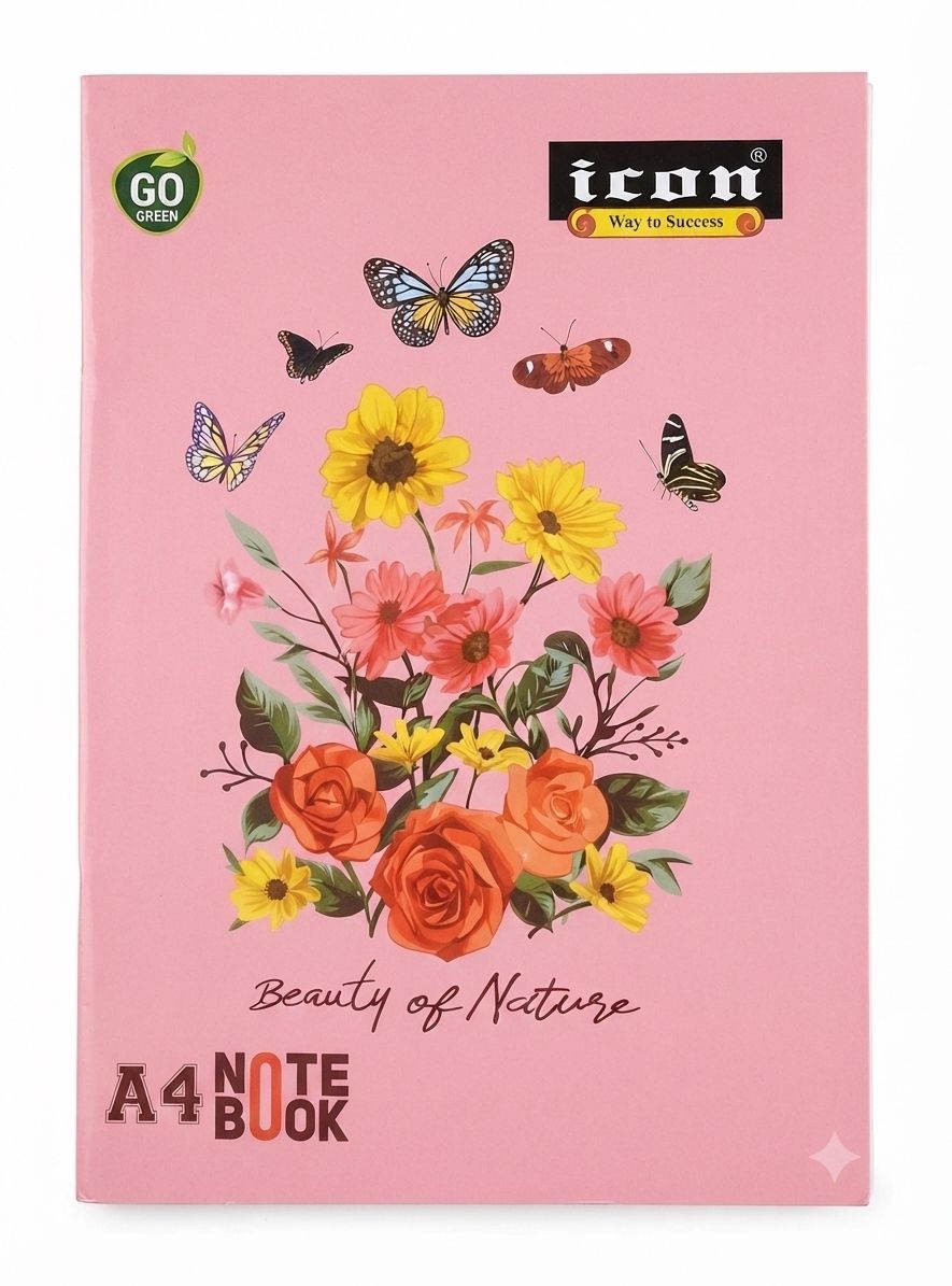rising food Icon A4 Notebook Ruled 120 Pages-picture-24