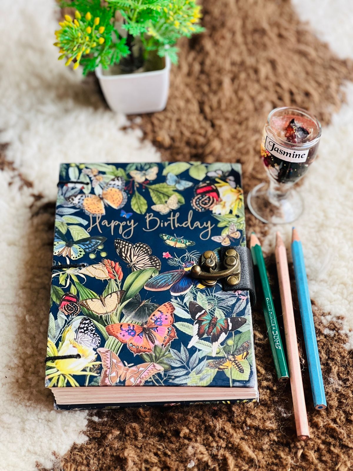 Happy Birthday Printed Diary Notebook With Lock Clasp For Gift/Office A5 Diary 200 200 Pages-image-15