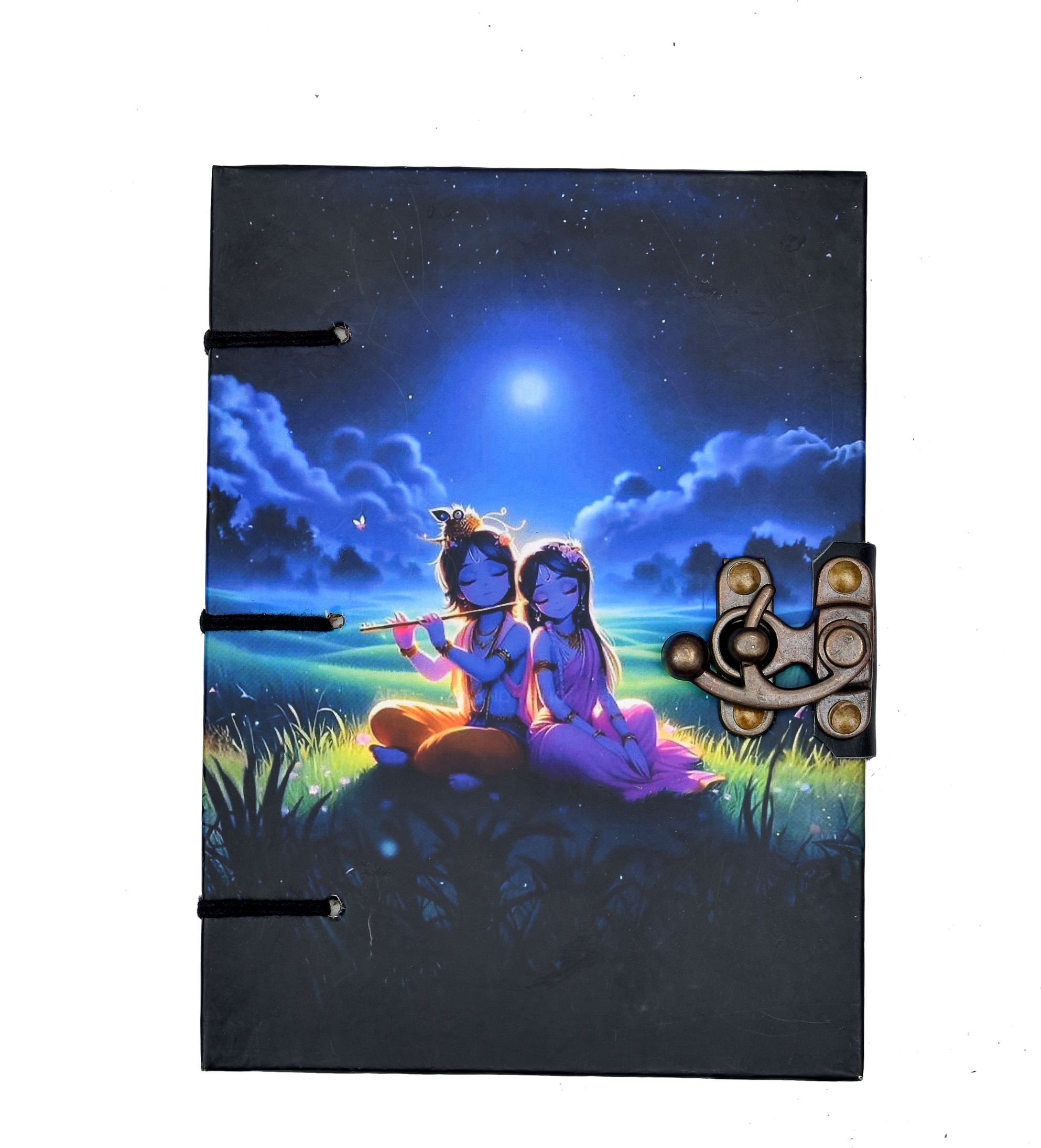 craft club Radha Krishna Art Diary 100% Recycle Handmade Paper A5 Journal A5 Diary unrulled 200 Pages-picture-22