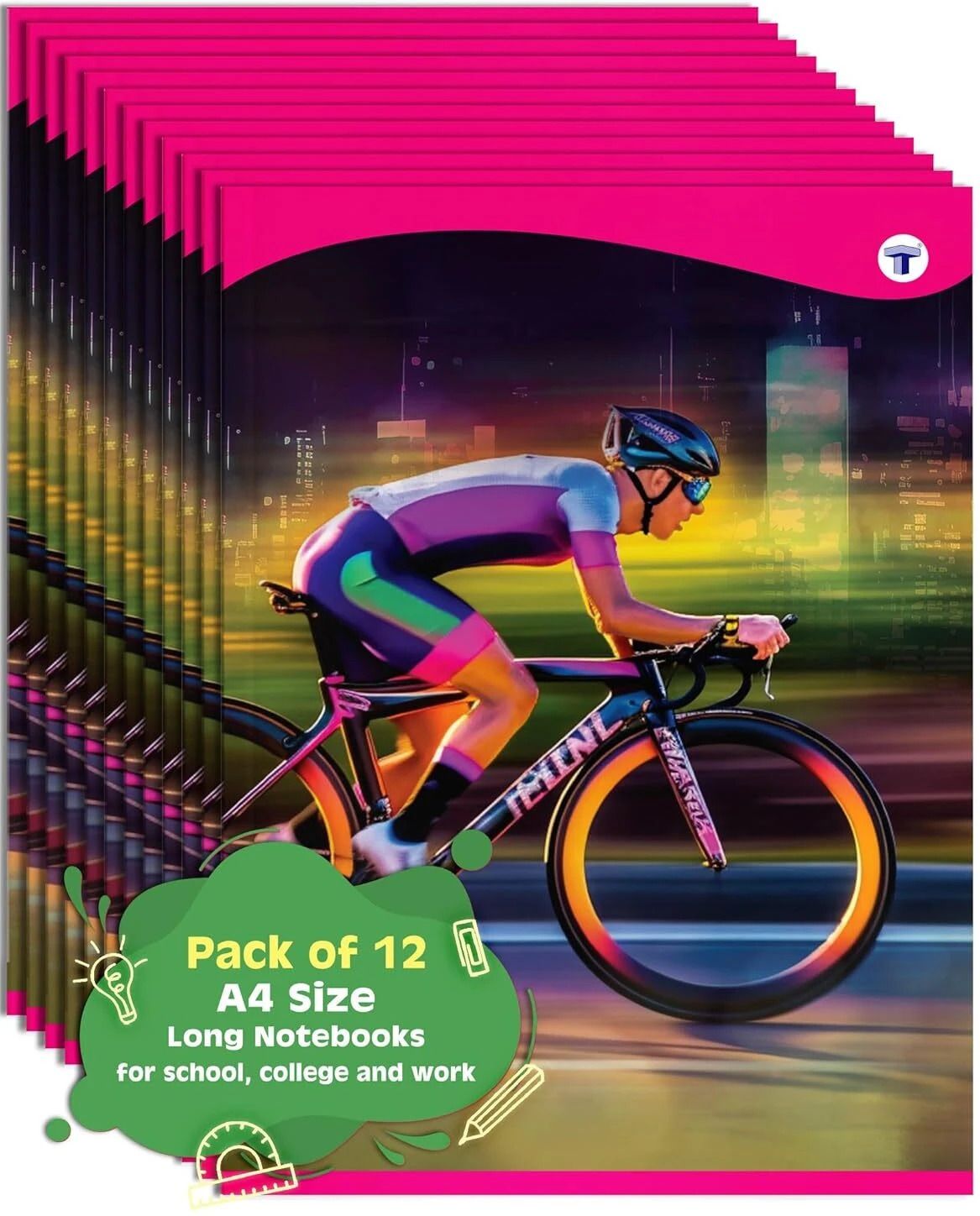 A4 Size Long Notebooks | Single Line copy | 76 Pages | 21x29.7 cm | Pack of 12 A4 Notebook Single Line 912 Pages-image-41