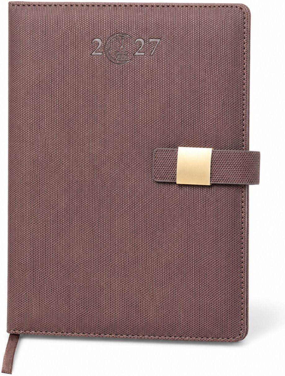 2027 Executive Diary with Textured Cover, Pen Holder & Elegant Magnetic Closure B5 Diary Ruled 313 Pages-image-25