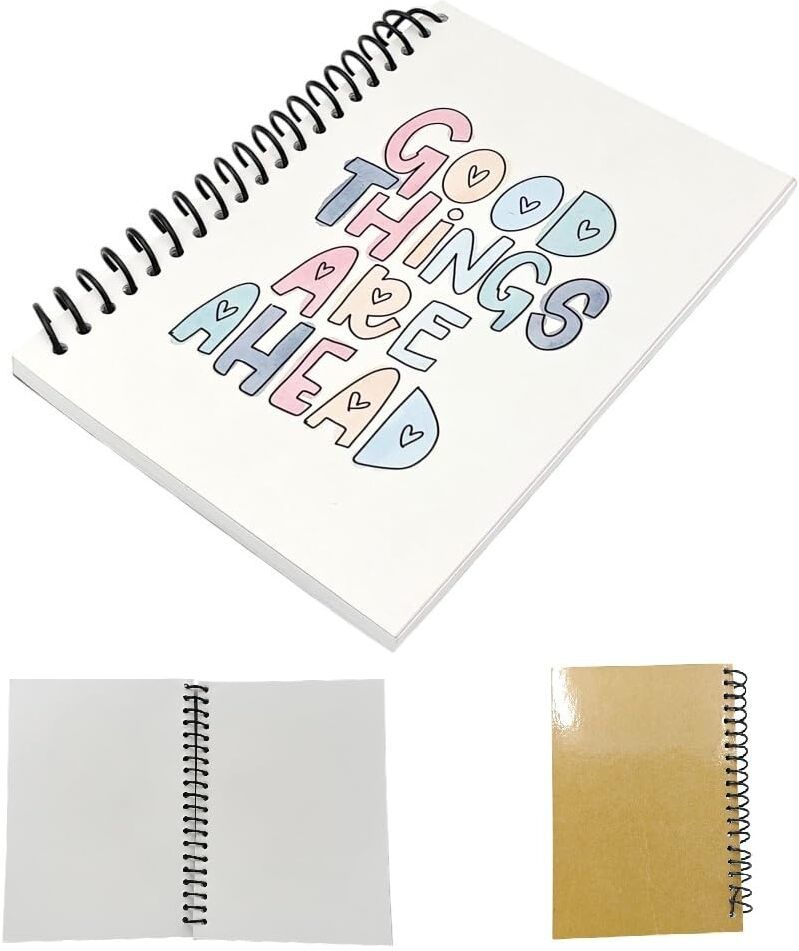 freedy 1pc Motivational Quote A5 Size Unruled Paper Journal Diary Spiral A5 Notebook Notebooks Wire Bound Diaries and Planner, 160 Pages, Design-k 160 Pages-picture-23