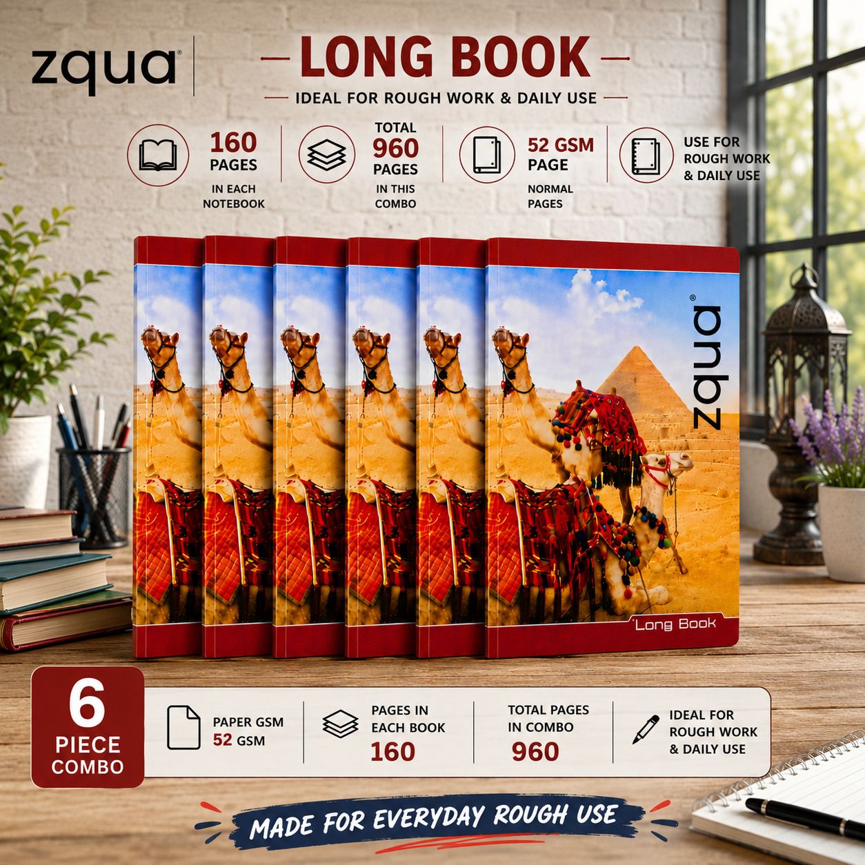 notebook A4 Notebook unruled 160 Pages-image-28