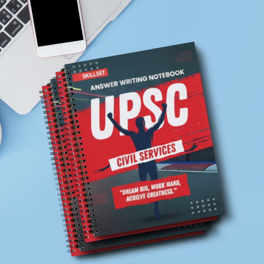 skillset Civil Services UPSC Answer Practice Notebook | Combo Set of 4 Books A4 Notebook 210 Pages-picture-43