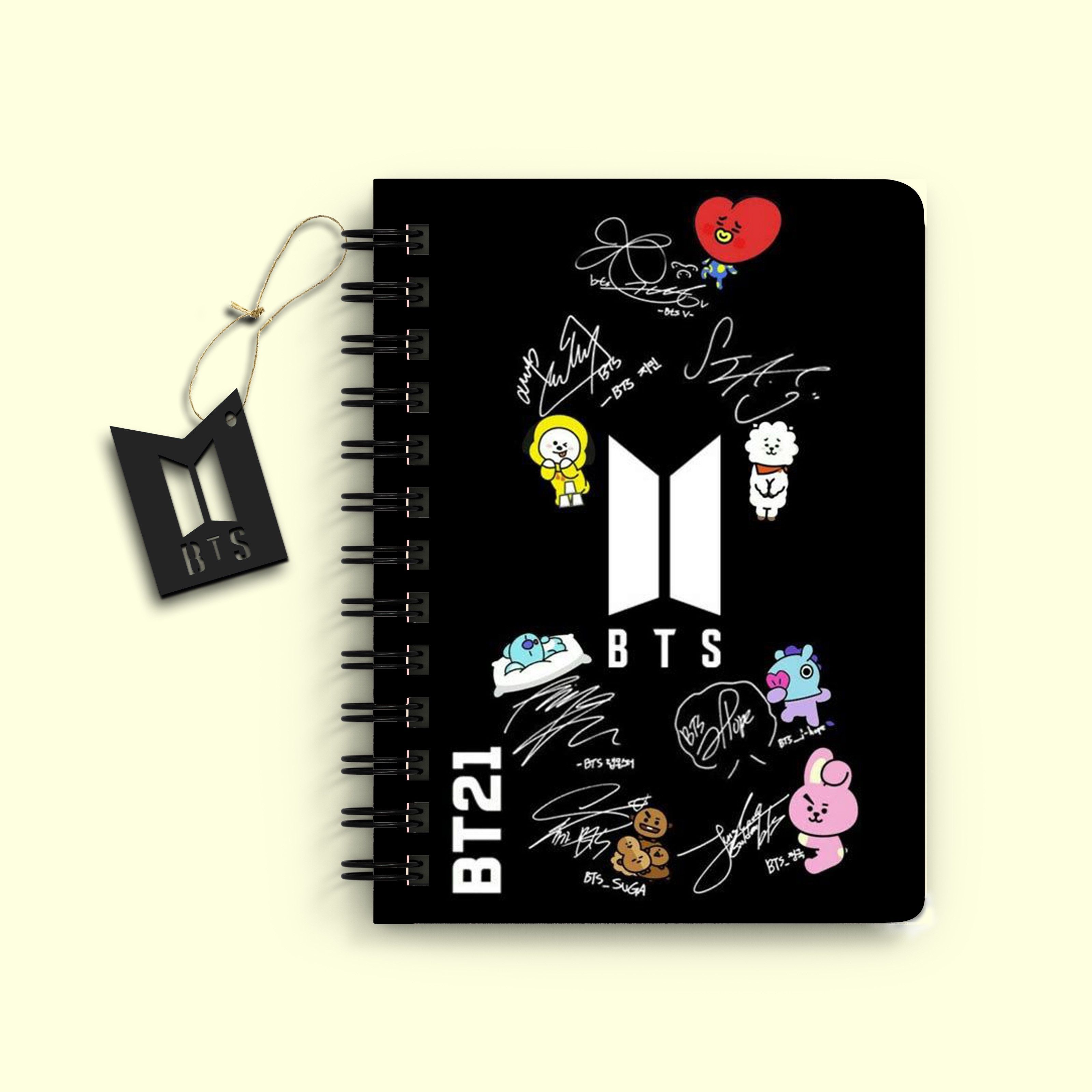 BTS Printed Diary for Home and office use A5 Diary Unruled 160 Pages-image-5