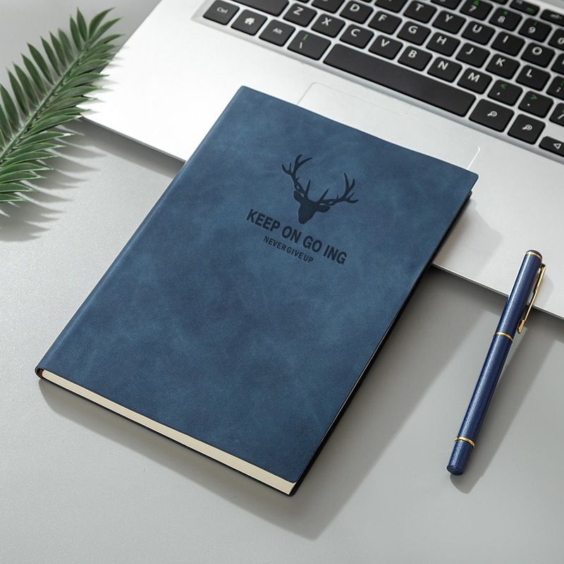 Keep On Going Unique PU Leather Diary A5 Diary Ruled 200 Pages-image-1