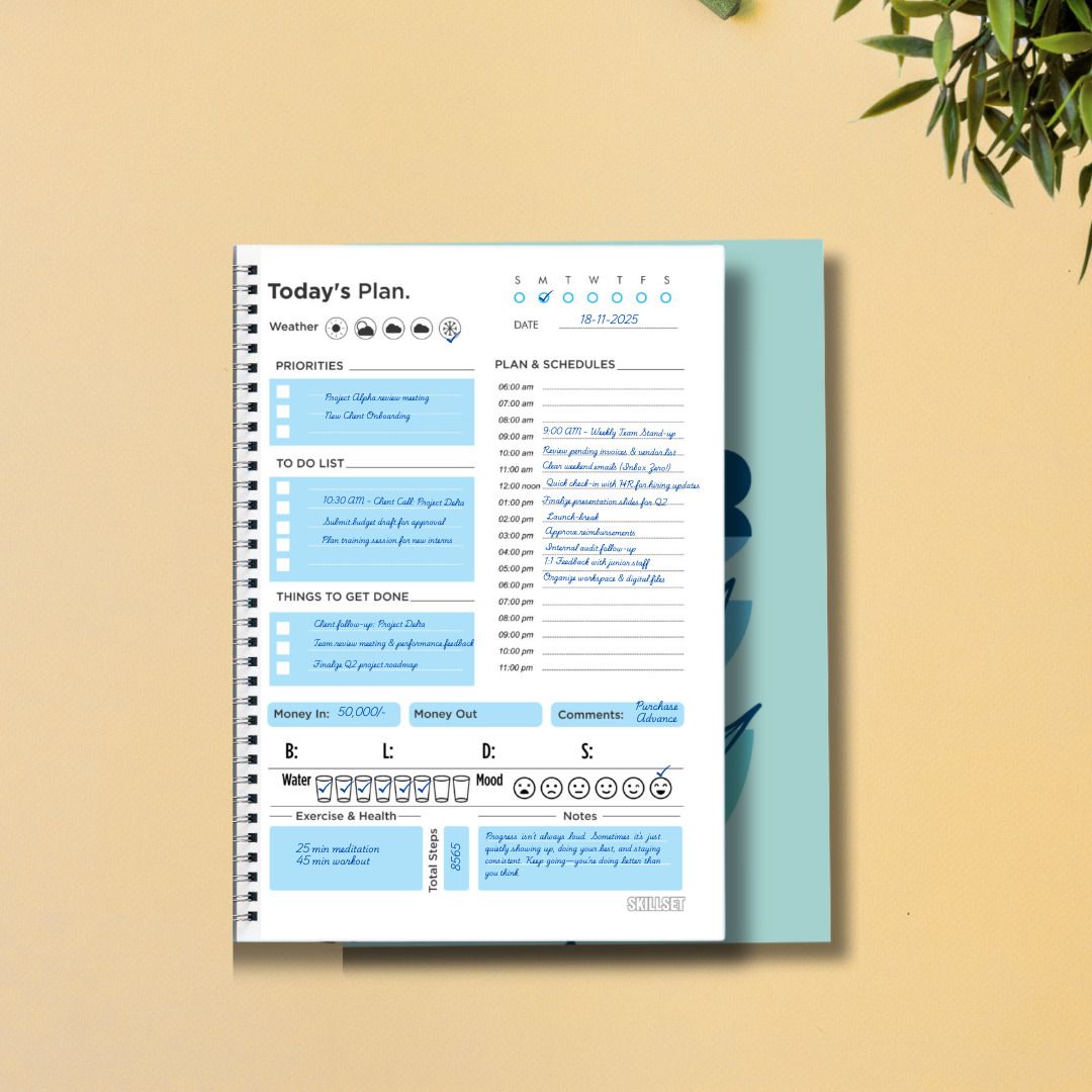 Student Daily Planner – Study Schedule, To Do List & Journal Diary A5 Planner Ruled 192 Pages-image-4