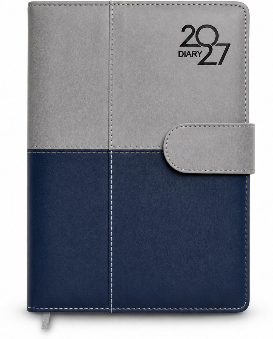 Dual Tone Color 2027 Corporate Planner with Pen Holder, Loop Closure & Bookmark B5 Diary Ruled 313 Pages-image-42