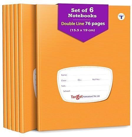 target publications Double Line Notebooks for Kids | 76 Ruled Pages | 6 Books | GSM 57 Regular Notebook Ruled 76 Pages-picture-23