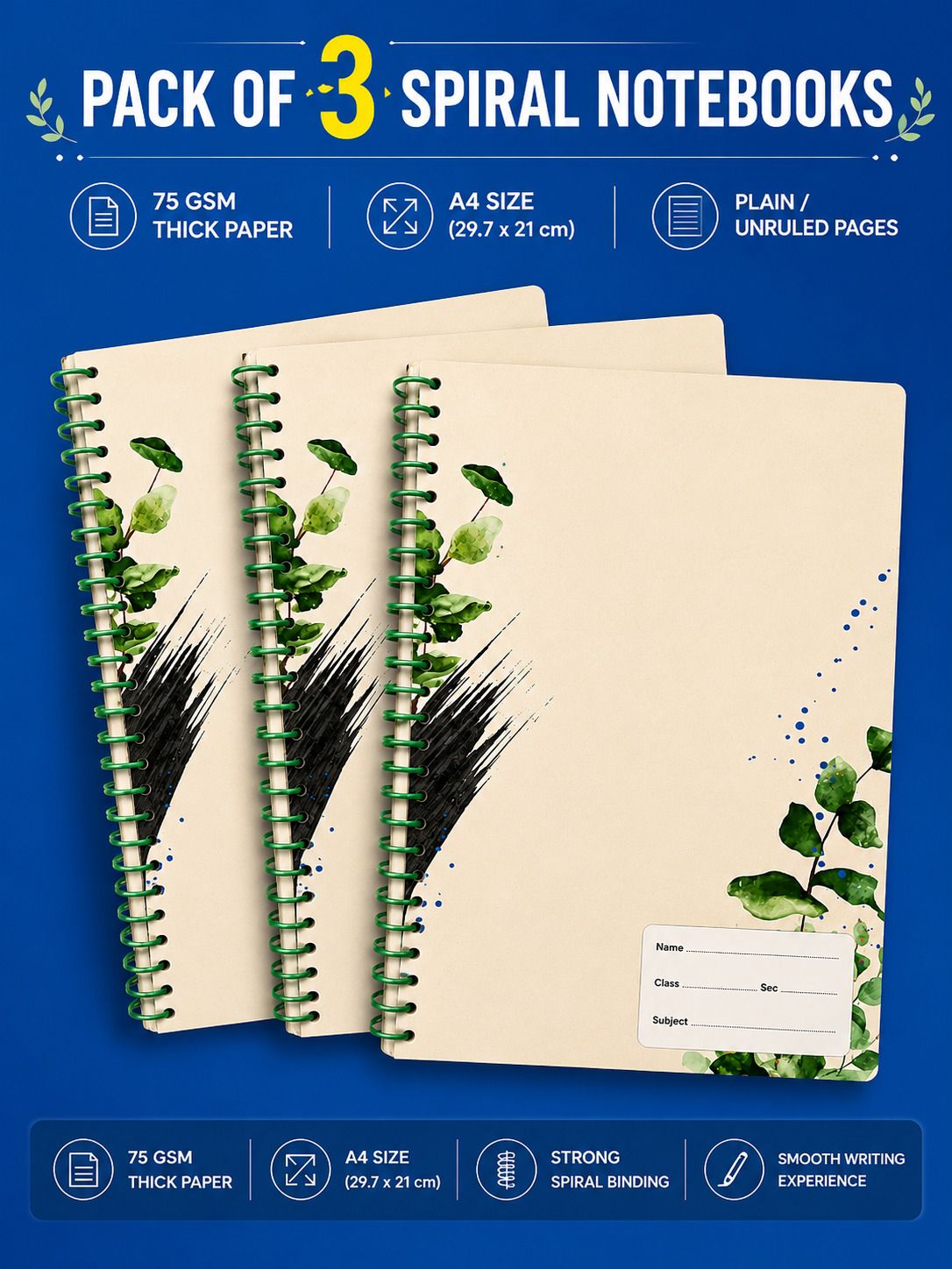 abc Nature Collection A4 Notebook Unruled 200 Pages-picture-49