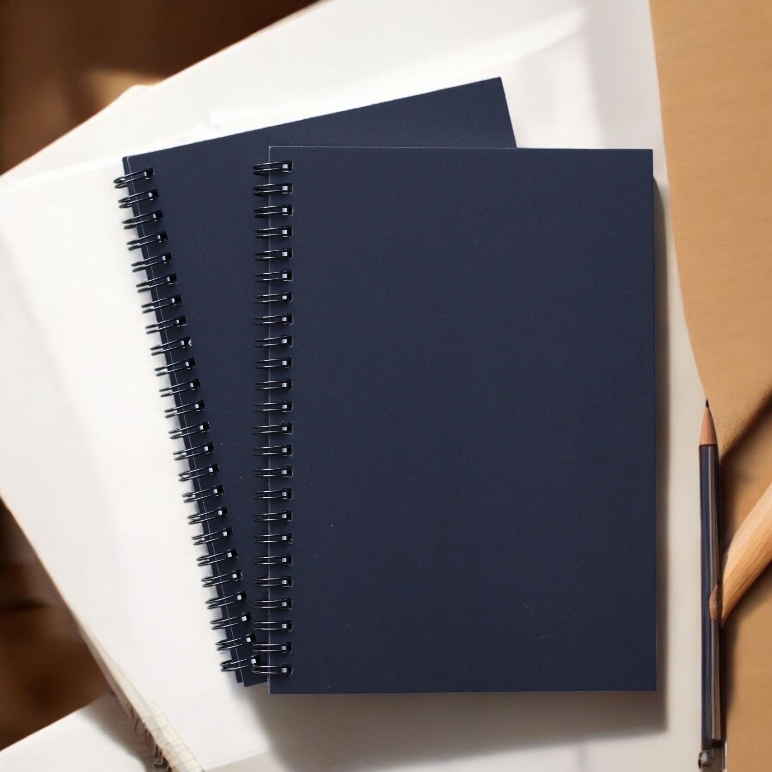 A5 Blank Notebook | 100 GSM Paper | Black Cover | Spiral Binding | A5 Notebook Unruled Pages for Sketching, Journaling & Notes 120 Pages-image-4