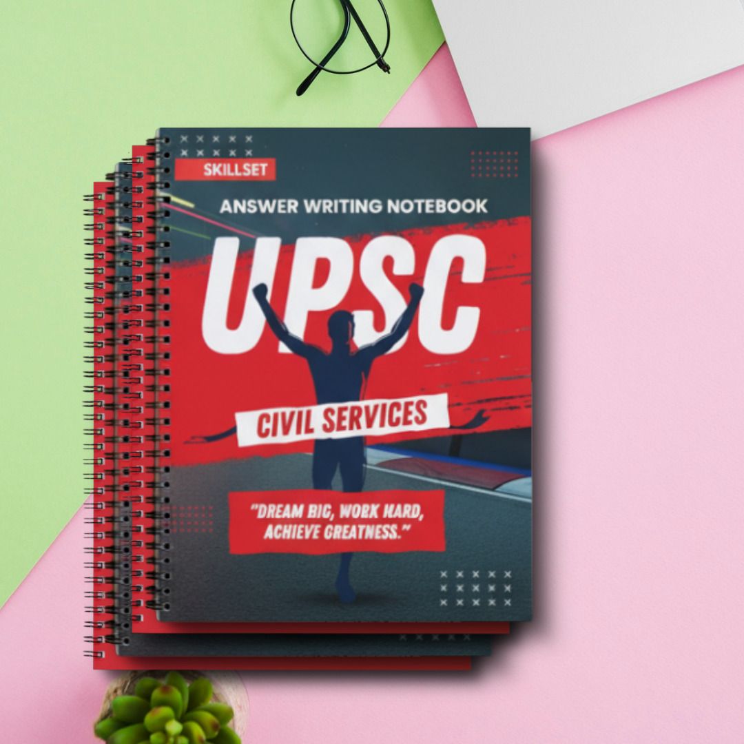 skillset UPSC Writing Practice Notebook for Students | Pack of 4 Ruled Books A4 Notebook 210 Pages-picture-21