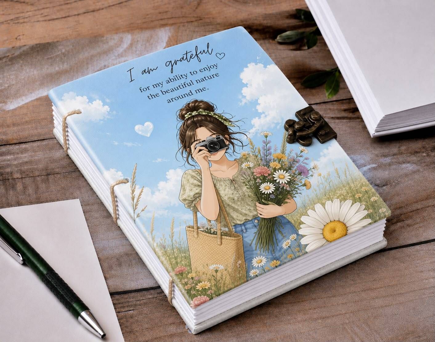 zafar handicraft Girl Illustration Collection A5 Journal Ruled 192 Pages-picture-14