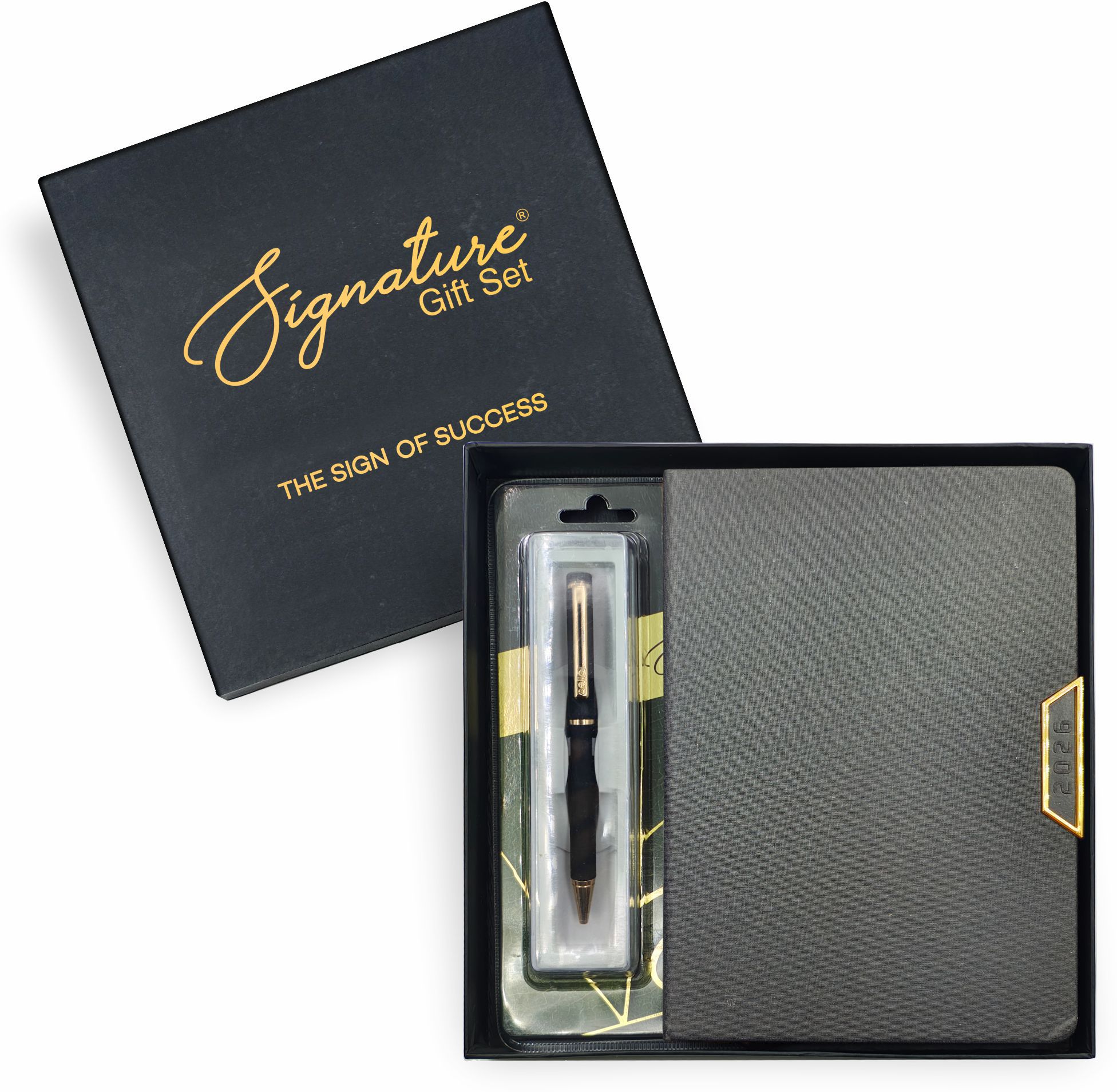 2026 Diary + Cello Signature Origin Ball Pen A5 Diary Ruled 336 Pages