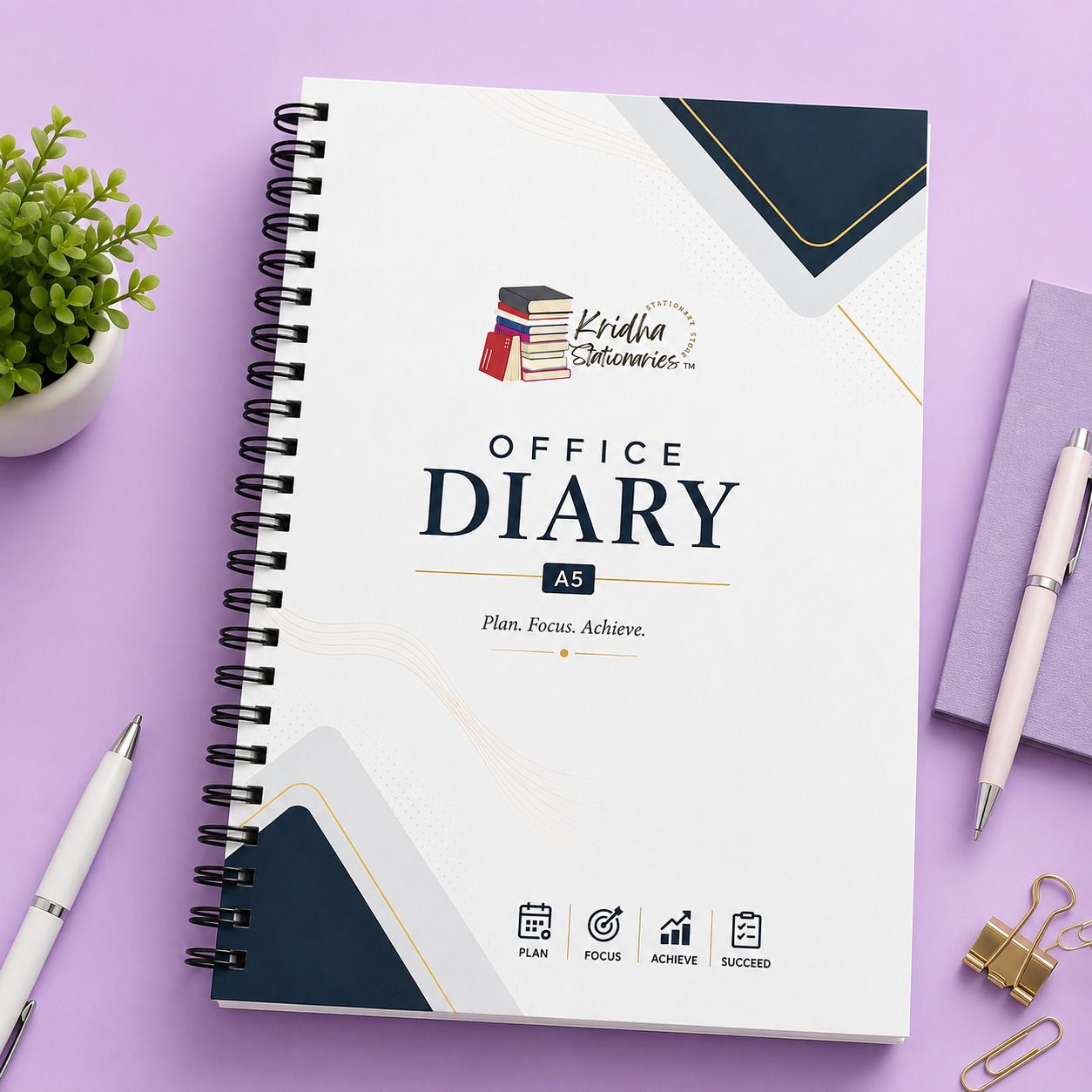 kridhastationaries OFFICE COLLECTION A5 Diary YES 144 Pages-picture-34