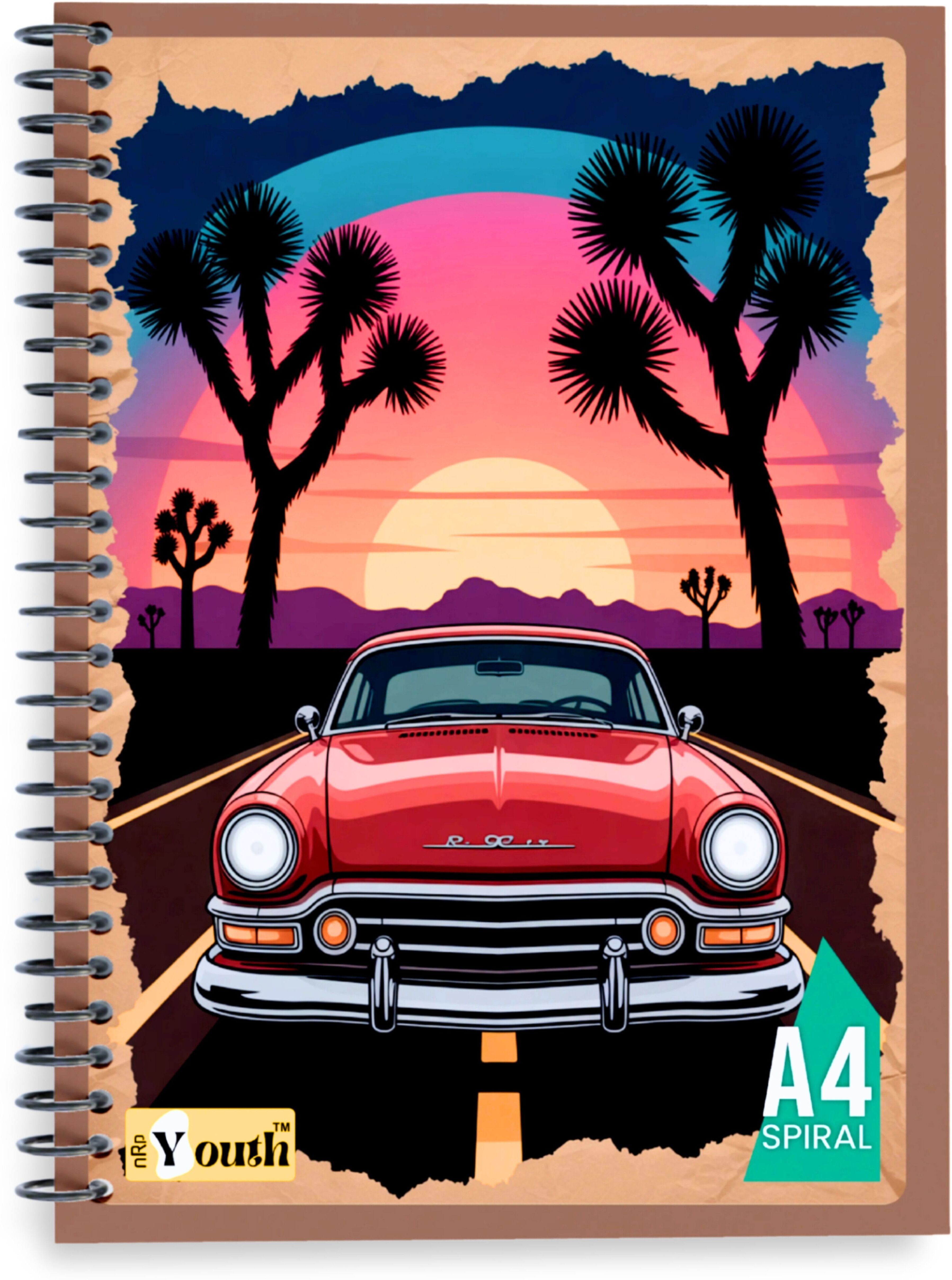 nrp Youth A4 Spiral, 70 GSM Premium Paper A4 Notebook Unruled 300 Pages-picture-15