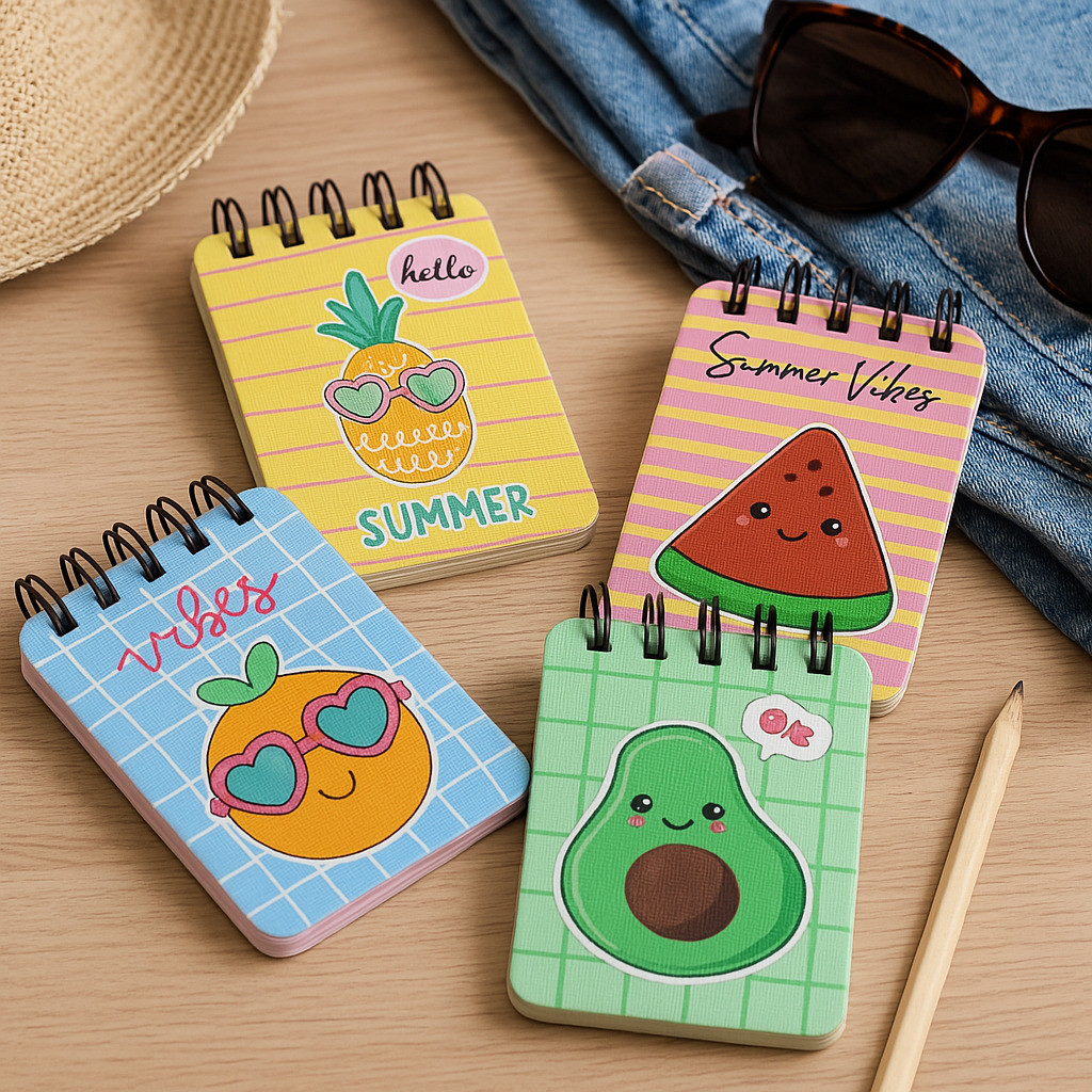 articious Pocket-Size Notepad (Pack of 4) 100 pages, Mini Memo Pads for Daily Notes Pocket-size Note Pad Ruled 100 Pages image 1