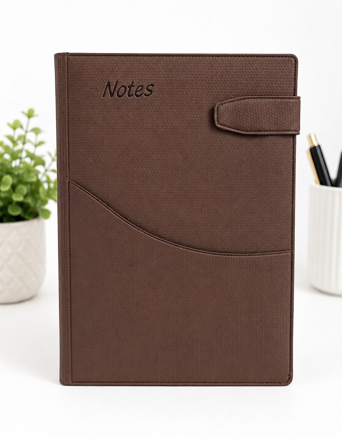 cuckoodiaries Premium 2026 Notebook features card holder & mobile holder magnetic lock closure A5 Notebook Ruled 160 Pages-picture-4