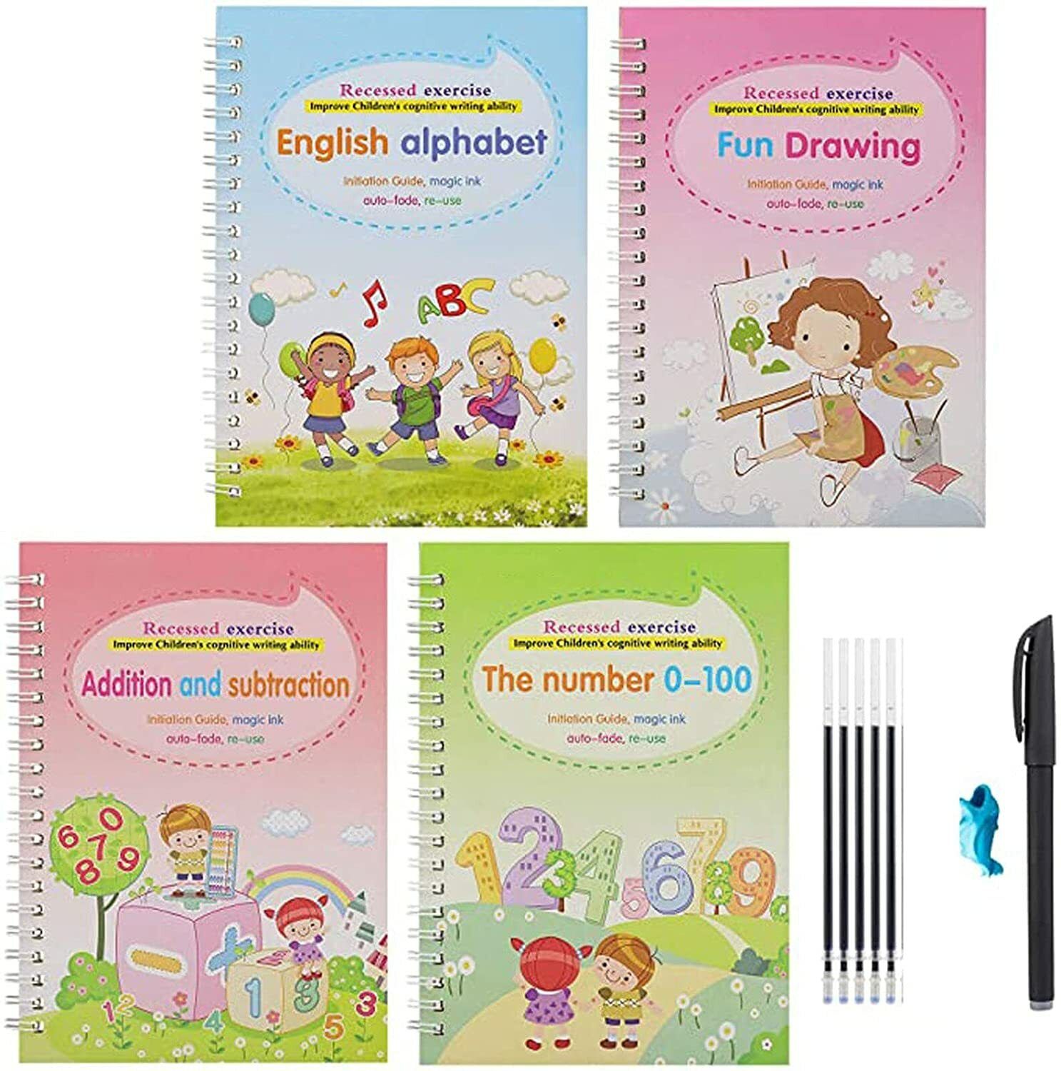 dramiq Magic pen magic practice copy book for kids activity books for 3 year old book-picture-1