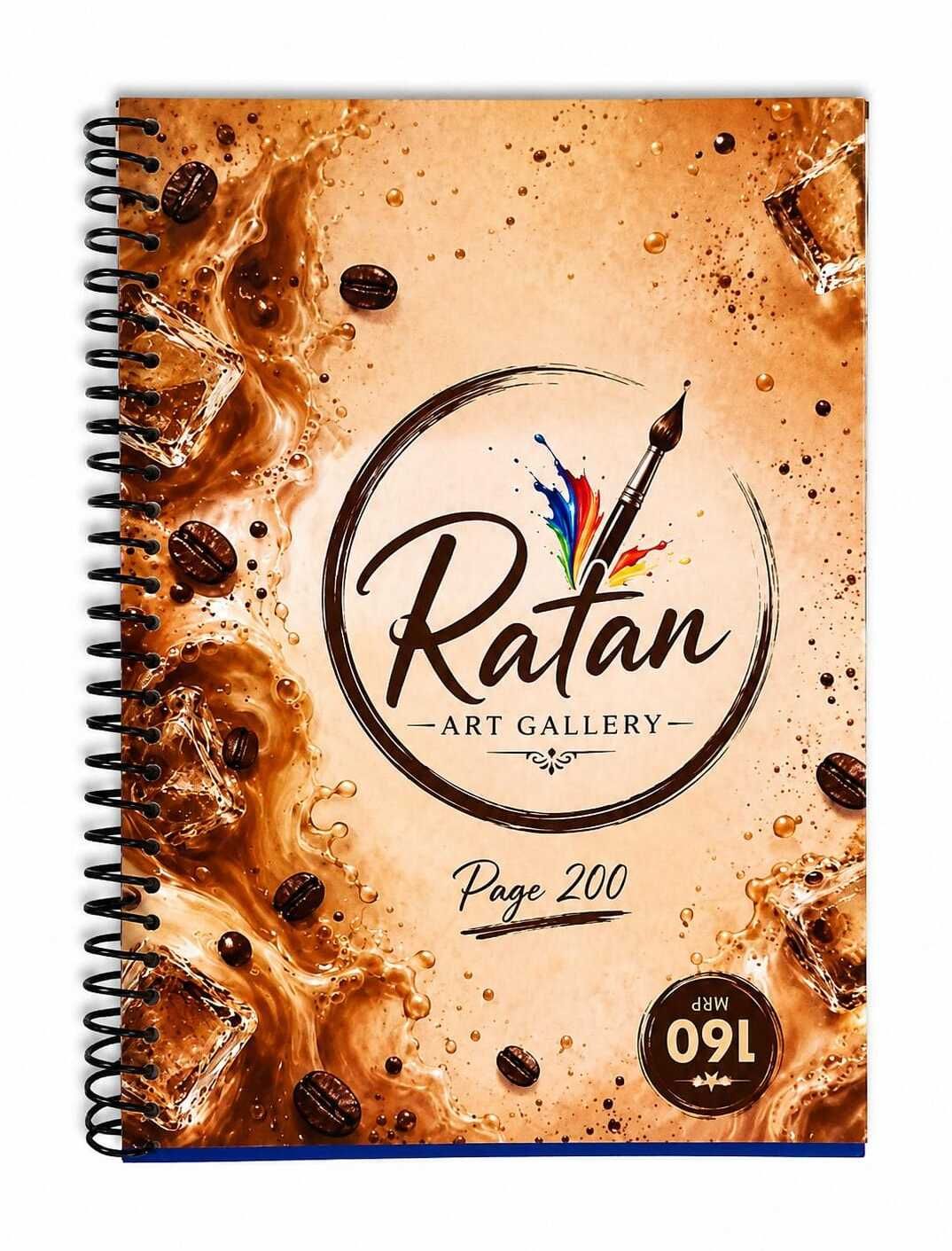 uniqpal RATAN ART GALLERY A4 Notebook RULLED/LINE 200 Pages-picture-22
