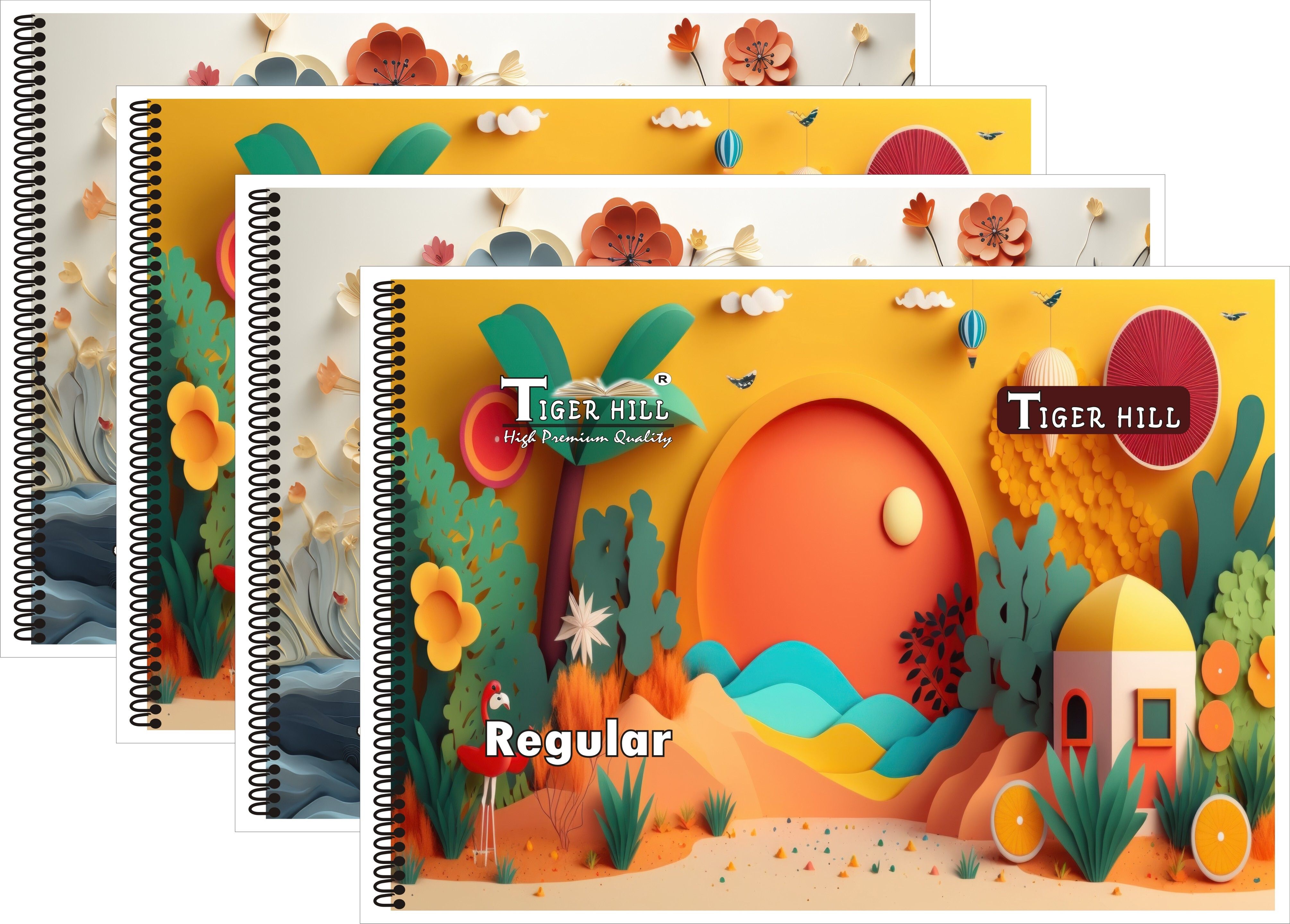 SPIRAL DRAWING NOTEBOOK (With Butter Paper & Certificate) (25 cm × 35 cm) Regular Notebook Plain 96 Pages-image-13