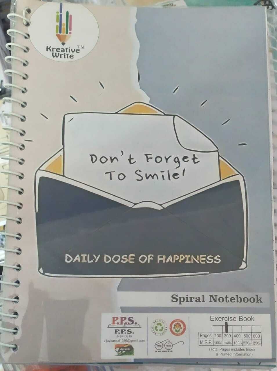 kreative write SPIRAL NOTEBOOK A4 Notebook PLAIN 200 Pages-picture-29