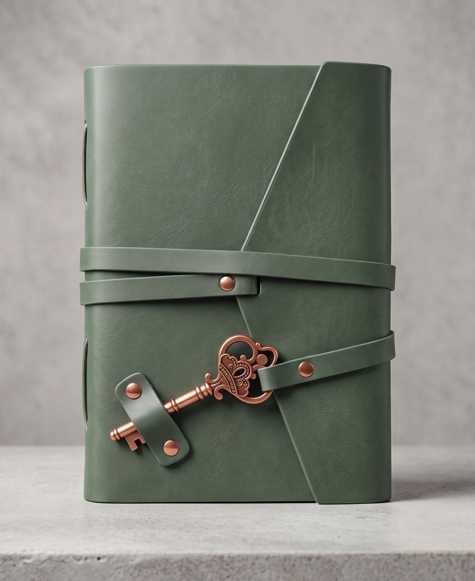 vynta craft Vintage PU Leather Journal with Antique Key Closure | 7x5 Inch A5 Journal Unruled 200 Pages-picture-19