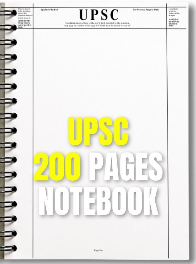 UPSC Answer Writing Copy - UPSC Notebook (200 Pages, White) A4 Notebook Unruled 200 Pages-image-40