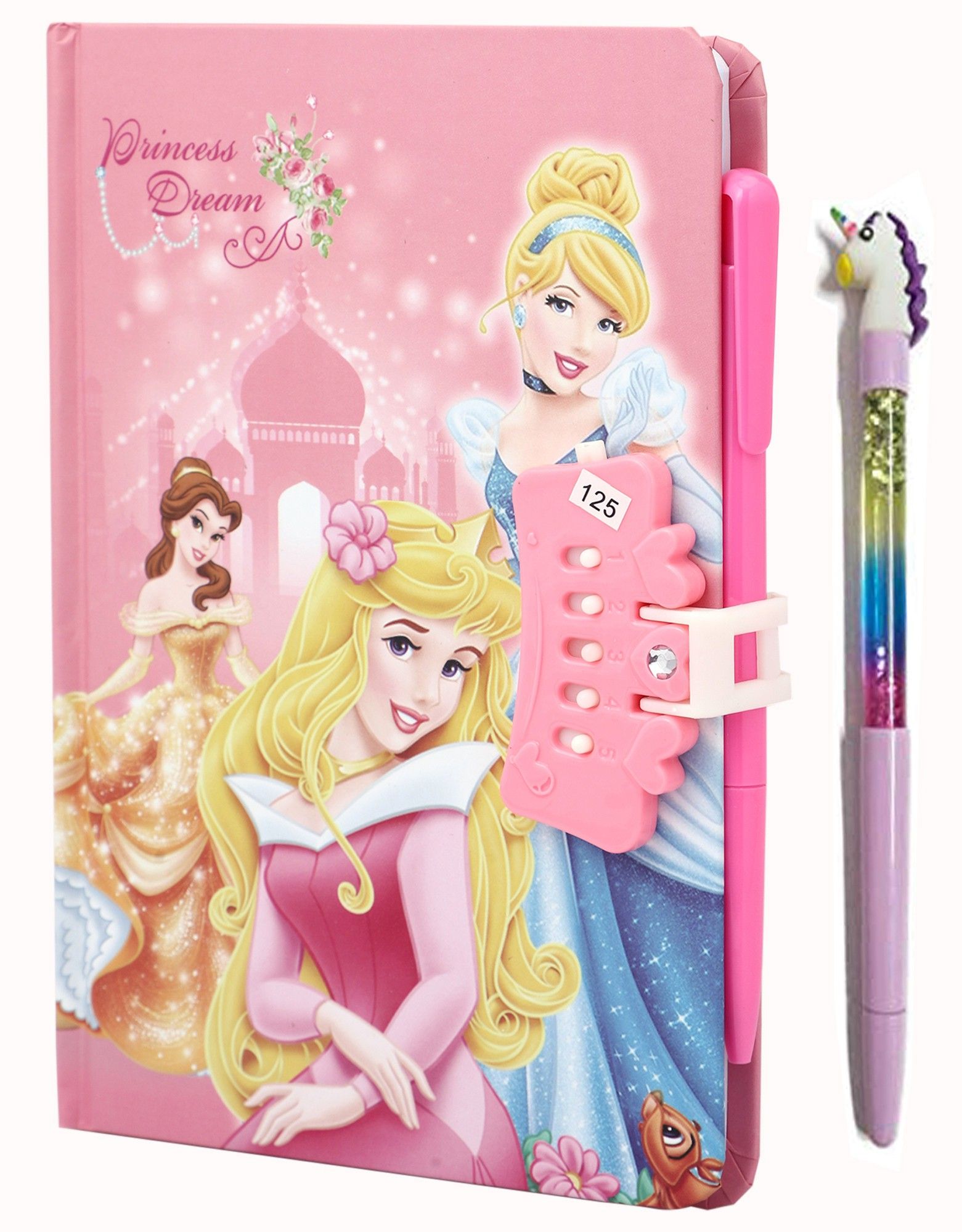 technochitra Doll printed Lock diary for girls A5 Notebook Single 80 Pages-picture-15