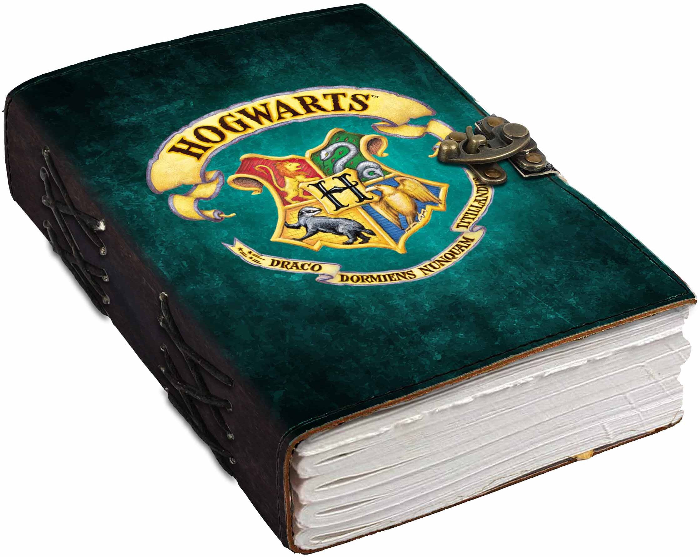 HARRY POTTER Theme Lion Leather Diary A5 Journal Unruled 200 Pages-image-38