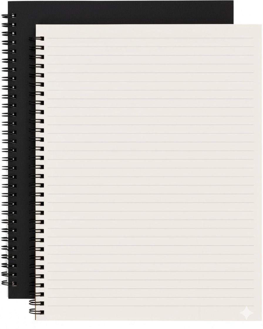 A4 Ruled Notebook (Black Wiro), A4 Notebook Ruled, 60 Sheet/ 120 Pages-image-38