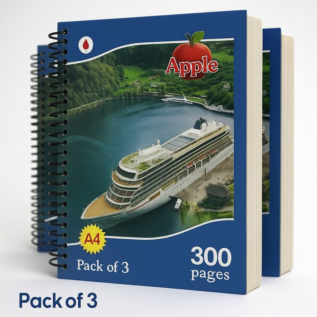 Spiral notebook A4 Notebook Ruled 300 Pages-image-11