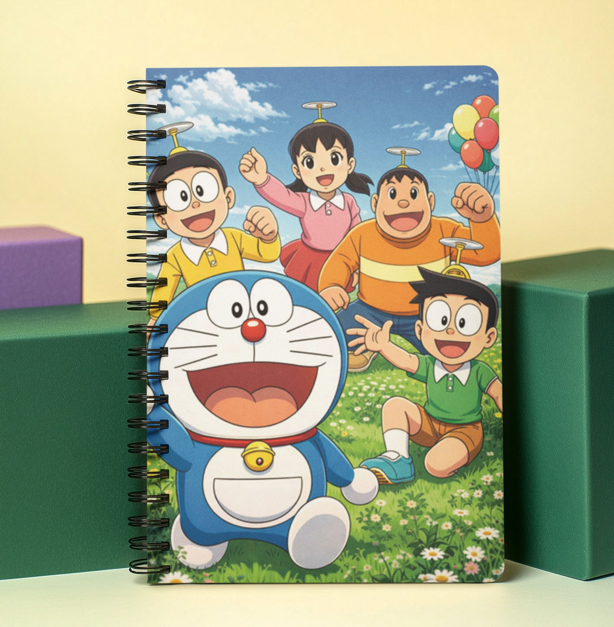 graphic word Doraemon Notebook A5 Notebook Unruled 160 Pages-picture-26