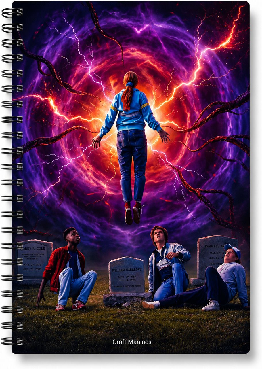 STRANGER THINGS NOTEBOOK A5 Diary RULED 160 Pages-image-43