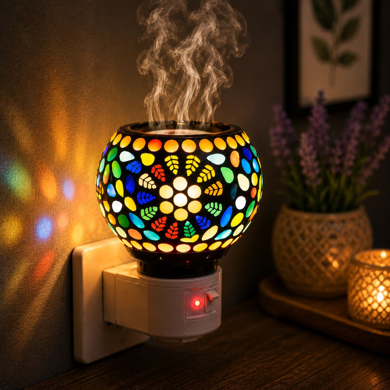 VELRON Oil Diffuser Night Lamp Fragrance Burner Decorative Home Bedroom Living Room Office Spa Meditation Room Diffuser-picture-22