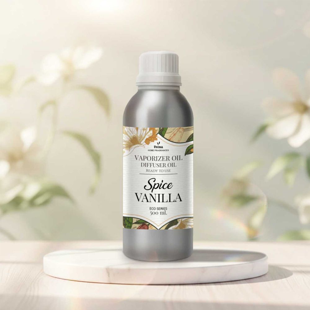 Veena Spice Vanilla Aroma Oil Diffuser, Enhance Candle Perfume, Home Fragrance 500 ml Room, Garden, Bedding Room, Office, Bar Fragrance Diffuser-image-22