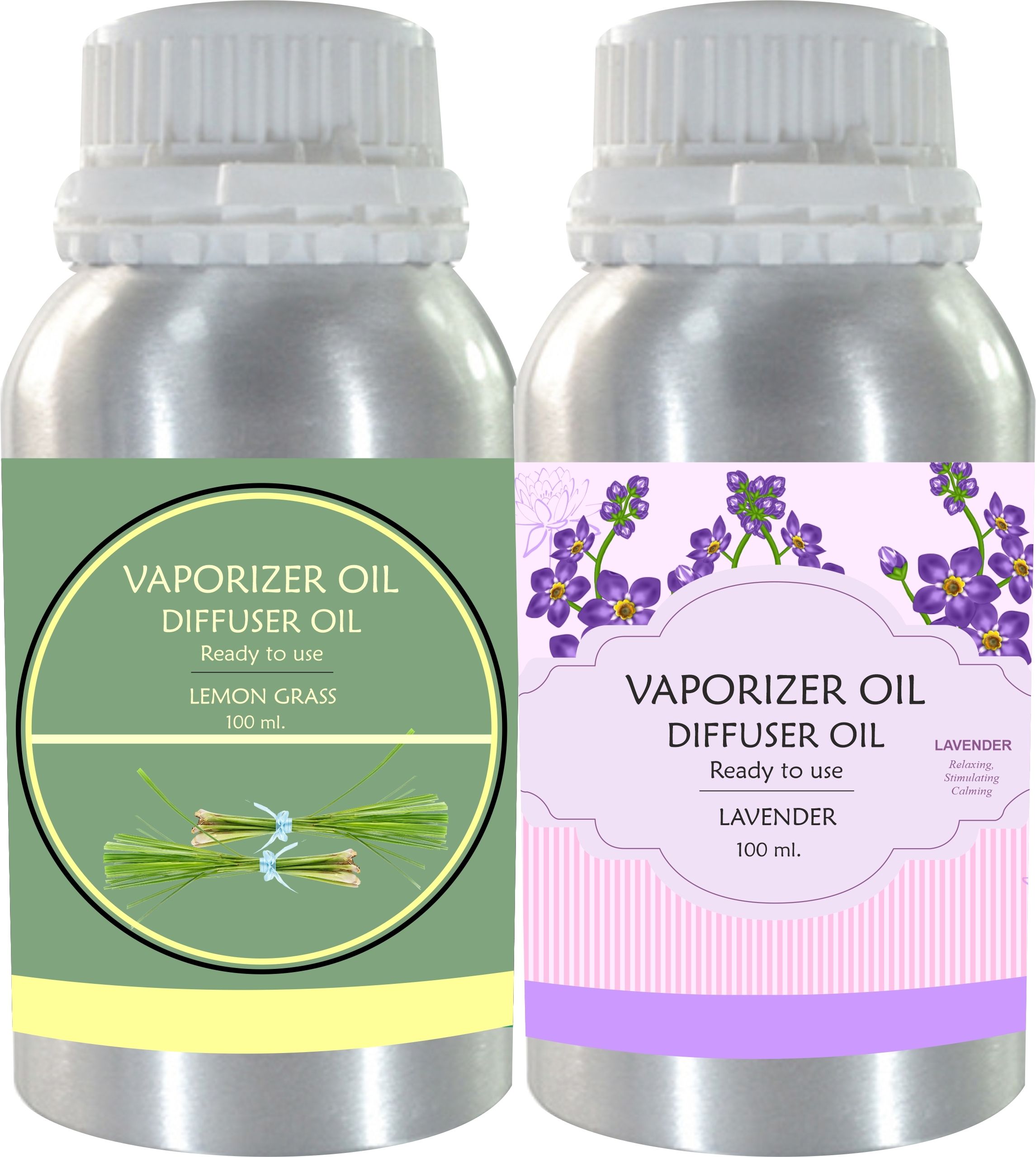 Veena Combo Lemongrass & Lavender Aroma Diffuser Oil, 100ml Long-Lasting Fragrance Room, Garden, Bedding Room, Office, Bar Fragrance Diffuser-picture-26