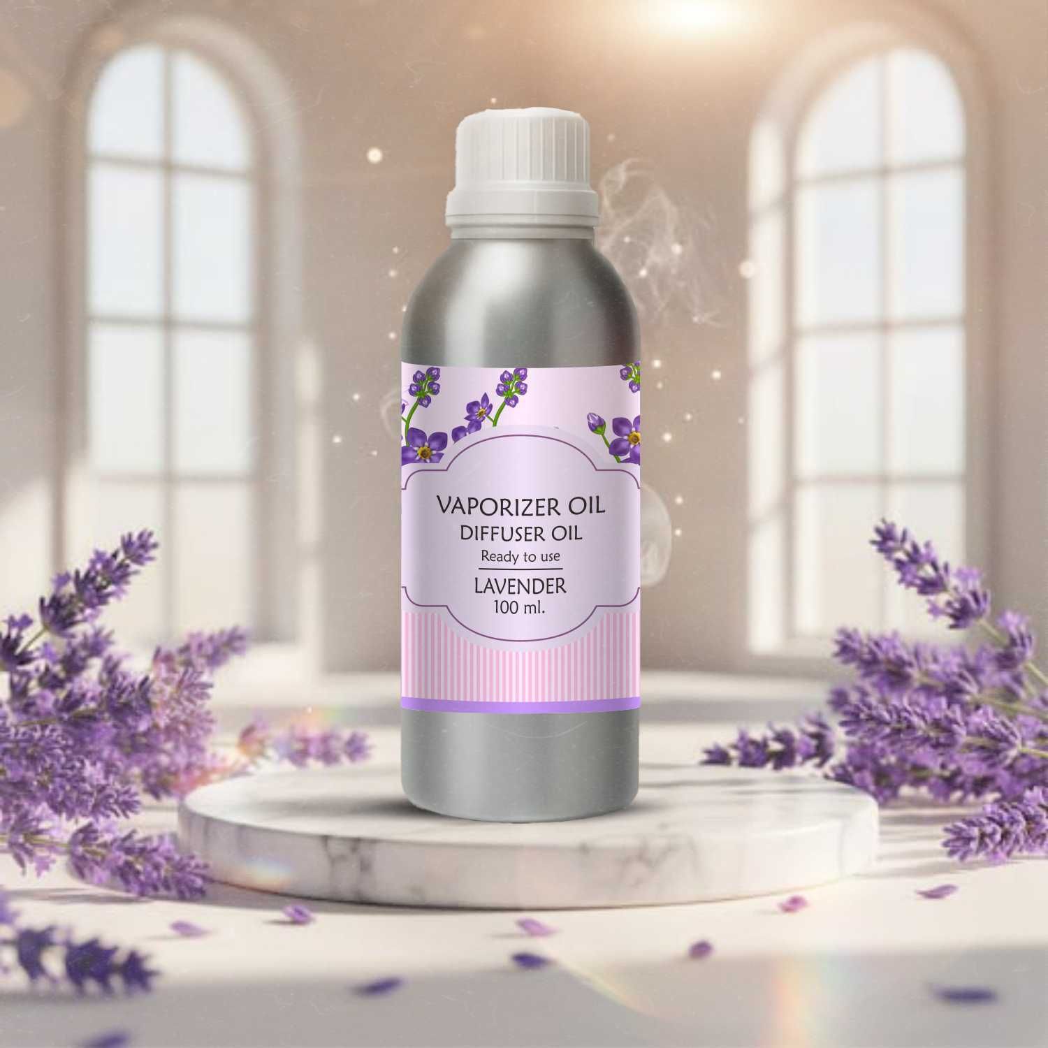 Veena Lavender Vaporizer Diffuser Oil – Extra Strong Fragrance 100 ml Room, Garden, bedding room, Office, Bar Diffuser-picture-30
