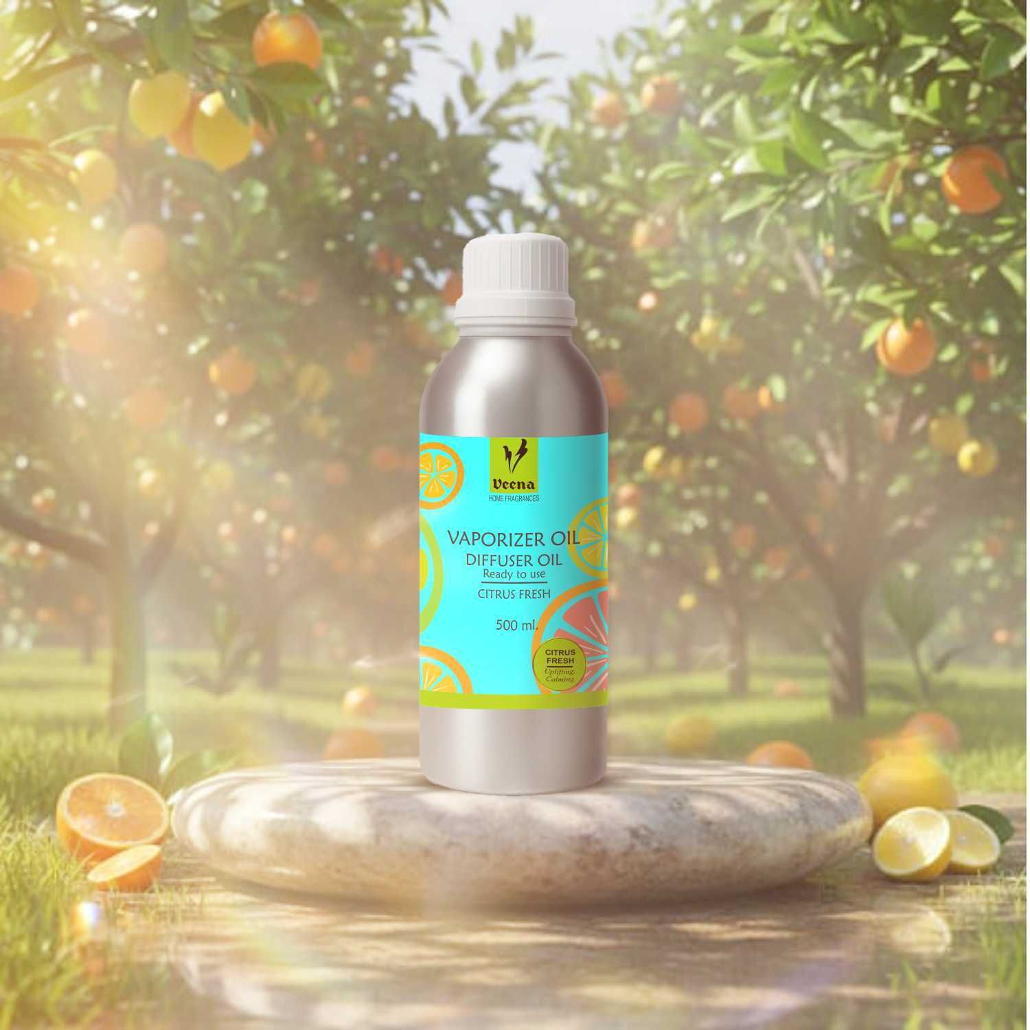 Veena Aroma Oil Diffuser, Burnar Oil, Candle Perfume Home Fragrance (Citrus 500 ml) Room, Garden, Bedding Room, Office, Bar Fragrance Diffuser-picture-45